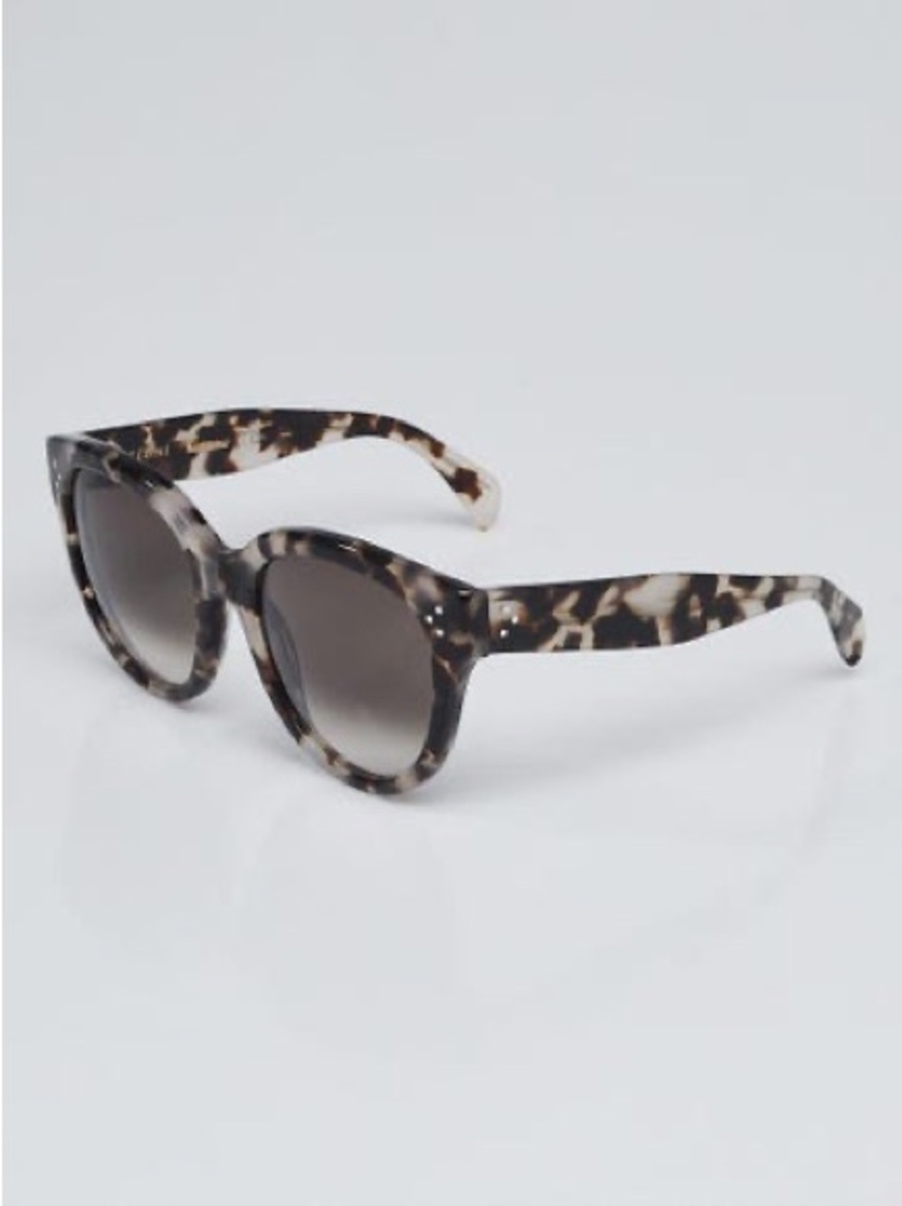Céline Lisa in Spotted Havana Acetate Square Frame Sunglasses - 41414/F/S